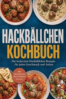 Produktbild von Hackbällchen Kochbuch: Die leckersten Hackbällchen Rezepte für jeden Geschmack und Anlass - inkl. Soßen-Baukasten, Brot & Fladenbrot, Pasta uvm.