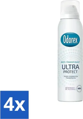 Obrázek produktu pro Odorex - Deodorant ve spreji - Ultra Protect - Extra silný - 150 ml - výhodné balení - 4 kusy