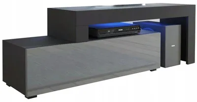 Zdjęcie produktu dla Szafka rtv tv pod telewizor nowoczesna prosta regulowana 108-200 połysk LED