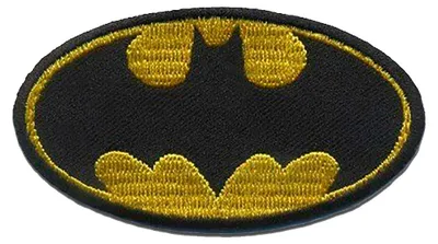 Obrázek produktu pro Batman Logo - nášivka, nažehlovací, nažehlovací nášivka, nášivka, nažehlovací, Velikost: 7,8 x 4,3 cm