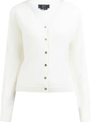 Immagine prodotto di Giacca da donna NAEMI, lavorata a maglia, colore bianco, taglia M/L