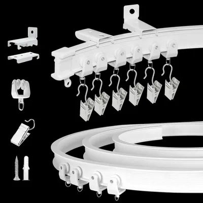 Produktbild von Flexibles Biegsames Vorhangschienensystem - 2,8 Meter | Decken- und Wandmontage
