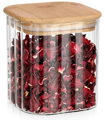 Produktbild von Glas-Vorratsbehälter, luftdicht mit Bambusdeckel, 750 ml