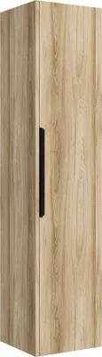Image de Colonne de salle de bain Cali 30 x 30 x 133 cm - Chêne - Armoire Colonne Suspendue avec 1 Porte