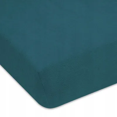 Produktbild von Designpremium Spannbettlaken Frottee Dunkelgrün 200x220 cm