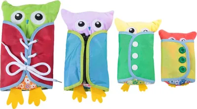 Produktbild von Dress Owl Puppe, Dressing Spielzeug, Lernen Sie, Babykinderspielzeug farbenfrohe frühe Bildung für Kinder Kleinkinder zu spielen
