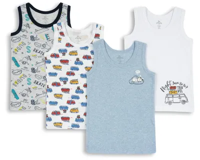 Immagine prodotto di Set di magliette intime Chicco in cotone, intimo per ragazzi, azzurro chiaro, taglia 12 anni (confezione)