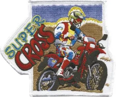 Produktbild von Rückenaufnäher - Super Crusses - 08507 - Gr. ca. 10 x 12 cm - Patches Stick Applikation