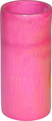 Produktbild von 12x Kerzenhalter Bambus rosa ø8x16cm