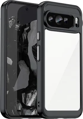 Produktbild von Hülle für Google Pixel 9 Pro XL - Phonesta Acrylic Hybrid Back Cover - Schwarz