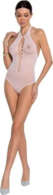 Zdjęcie produktu dla Passion Woman Bs088 Bodystocking - Biały Jeden Rozmiar