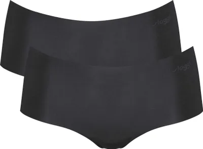Image de Sloggi Short femme, lot de 2 - Zero Microfibre 2.0 Short, microfibre, uni noir XS