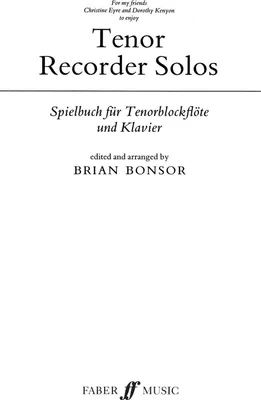 Produktbild von Tenor Recorder Solos