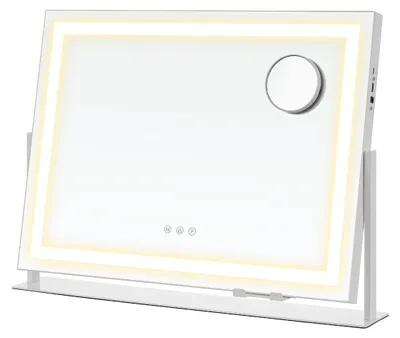 Produktbild von Schminkspiegel LED-Beleuchtung dimmbar mattweiss