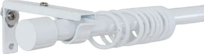 Produktbild von Ausziehbare Gardinenstange »Ningbo« 120-210 cm Weiß Ø16/19 mm Komplettset zum sofortigen Montieren Wand- und Deckenmontage 2024140
