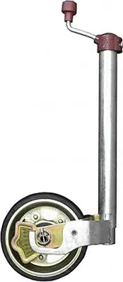 Image de AL-KO Roue jockey Premium avec manomètre à bille Pneu en caoutchouc plein Ø48 mm 230 x 80 mm 300 kg