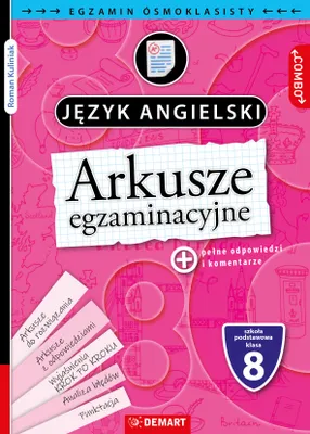 Zdjęcie produktu dla Arkusze egzaminacyjne J. angielski dla 8-klasisty - Roman Kuliniak, Andrzej Chwalba