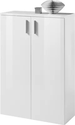 Produktbild von Schuhschrank >Leupold< in Weiß - 80x120x35cm (BxHxT)