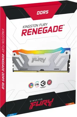 Produktbild von Kingston Technology FURY 48GB 8400MT/s DDR5 CL40 CUDIMM (2er-Kits) Renegade RGB Weiß XMP, 48 GB, 2 x 24 GB, DDR5, 288-pin DIMM