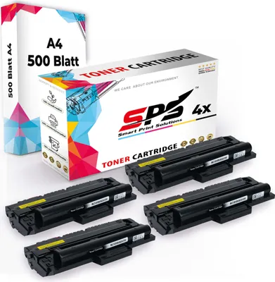 Produktbild von Druckerpapier A4 + 4x Multipack Set Kompatibel für Samsung SCX 4300 (MLT-D1092S/1092) Toner Schwarz
