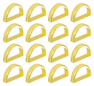 Produktbild von Solidchoice – 24 Servietringe in D-Form – Goldene Tischdekoration für Hochzeiten