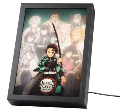Produktbild von Grupo Erik Demon Slayer Lampe LED Licht Deko Rahmen mit Bild und Licht