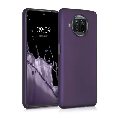 Produktbild von kwmobile Case kompatibel mit Xiaomi Mi 10T Lite Hülle - Schutzhülle aus Silikon metallisch schimmernd - Handyhülle Metallic Brombeere