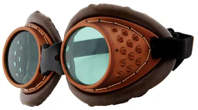 Produktbild von Steampunk Fliegerbrille kupferfarben