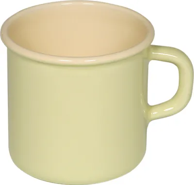 Produktbild von Riess Topf mit Bördel 8 cm 3/8 l 0221-006 gelb