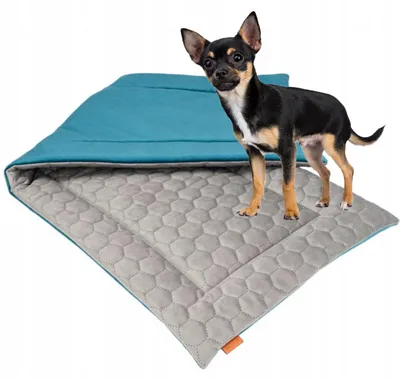Produktbild von Ukory Hundeschutzmatte 92x47cm Blau Grau für Hundebox