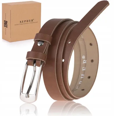 Produktbild von SEPHER Ledergürtel Damen Braun Schmal Echtleder