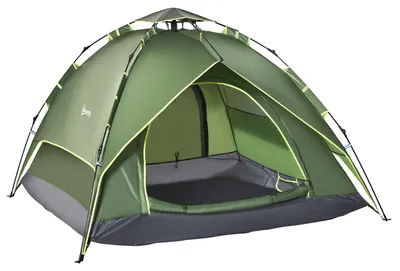 Produktbild von Campingzelt für 3 Personen leicht, stabil Kuppelzelt  mit  Eingang, Packtasche, Bodenplane, Familienzelt mit 1000mm Wassersäule Zelt für Camping Reise Trekking Garten
