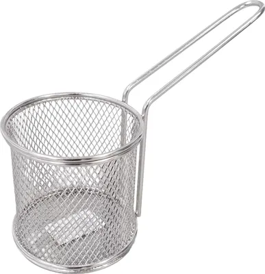 Produktbild von Mini Frittierkorb Servierkorb rund Edelstahl