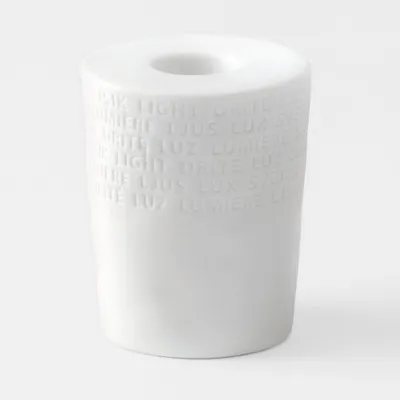Produktbild von Porzellan-Kerzenhalter mit Gedichtdesign