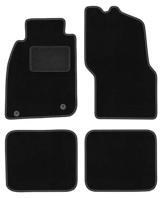 Zdjęcie produktu dla Dywaniki samochodowe welurowe LUX do: Mitsubishi Carisma (1995-2004, sedan, liftback, hatchback) czarne, z mocowaniami