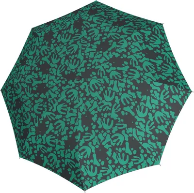 Produktbild von Knirps Taschenregenschirm Regenschirm A.200 Medium Duomatic Organic Neptune türkis