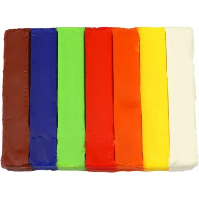 Produktbild von Pelikan 622712, Modellierton, Mehrfarbig, Kind, 7 Stück(e), 7 Farben, 125 g
