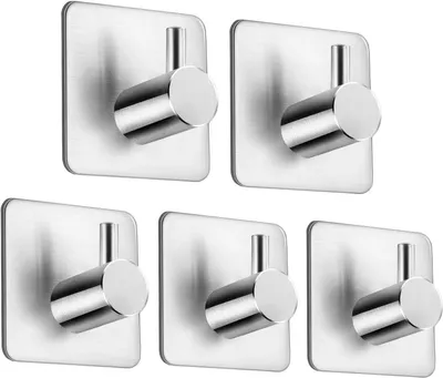Produktbild von Handtuchhaken ohne Bohren 5er Set Haken Selbstklebend