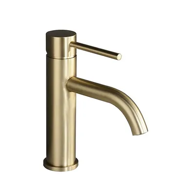 Produktbild von LAUFERI REBONA goldene freistehende Waschtischarmatur