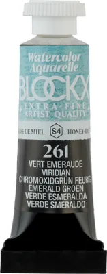 Produktbild von Blockx 3x Aquarellfarbe, Smaragdgrün - Tube 5ml - Smaragdgrün| 43261BXC