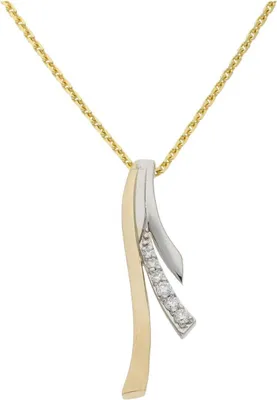 Produktbild von JuwelmaLux Anhänger 585/000 (14 Karat) Gold und Weißgold mit Brillanten JL10-02-3351