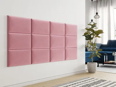 Obrázok produktu pre Čalúnený nástenný panel 50x30 PAG - ružový