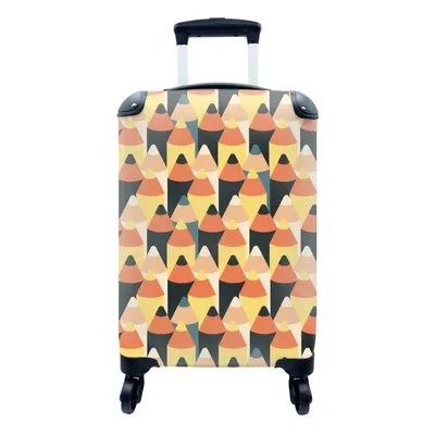 Produktbild von MuchoWow® Koffer Handgepäck Trolley Rollkoffer Kleine Reisekoffer mit 4 Rollen - Bleistift - Schablonen - Bleistift - Cabin Size < 55x40x23 cm & 55x40x20 cm - Fotokoffer - Kabinenkoffer - Boardgepäck - Reise-Box - Reisekoffer - Reisegepäck - Koffer mit Bild - Trolley für Kinder
