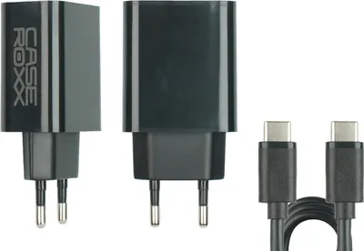 Produktbild von caseroxx 20W USB Type-C PD Ladegerät, kompatibel mit Samsung Galaxy S23, S22, S21, S20, S10, Note 20, Note 10