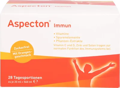 Produktbild von Aspecton immun zuckerfrei Trinkfläschchen, 28 St. Ampullen