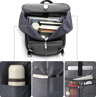Produktbild von Laptop Rucksack 17 Zoll, Schulrucksack für Erwachsene Männer, Schulrucksack, Schultaschen für Jungen, Teenager-Schultasche mit Laptopfach für Universitätsstudenten, Daypack für Frauen für Arbeitsreisen und Freizeit