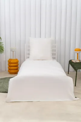 Produktbild von Brielle Bettwäsche Set aus 100% Baumwolle  155 x 220 cm Weiß