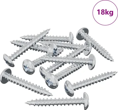 Immagine prodotto di vidaXL Vite per legno 8182 pz Argento M4 x 28 mm Ferro