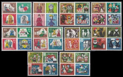Produktbild von BRD Bund "Wohlfahrtssätze 1959-1968 postfrisch **"
