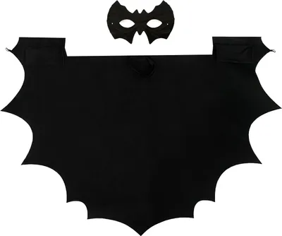 Produktbild von Oblique Unique Fledermaus Kostüm Accessoire Set - Flügel Umhang + Maske für Halloween Karneval Fasching Motto Party